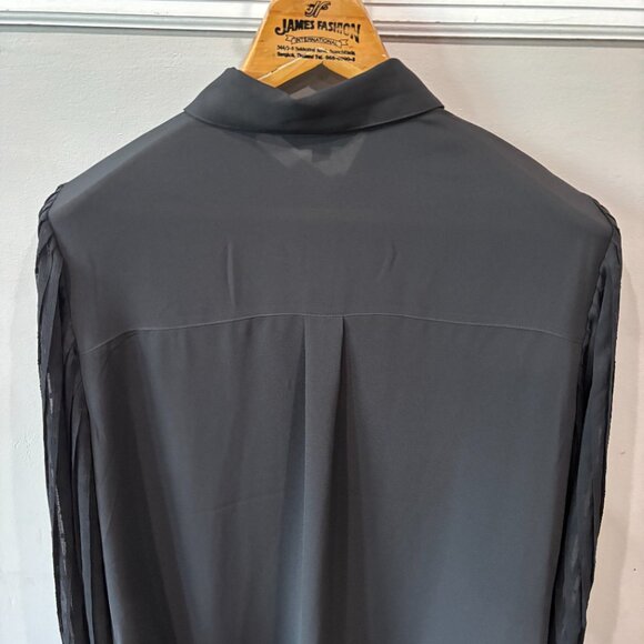 Express Black Button-Up Blouse - Picture 10 of 12